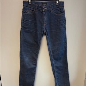 ZARA Man Black Tag Slim Stretch Jeans Blue Denim 31x29